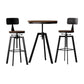 Artiss Bar Table and Stools Set Dining Desk Industrial Kitchen Chairs Cafe Pub