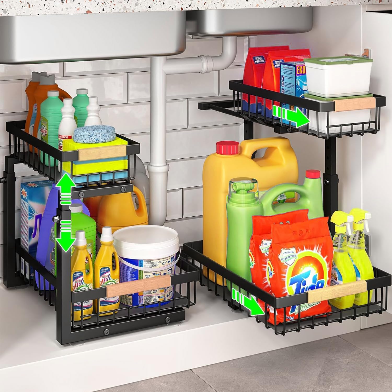 Carla Home Kitchen Under Sink Organiser Storage