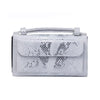 Sequin Snake Print Wrist Bag
