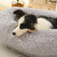 Fluffy Donut-Shaped Pet Bed