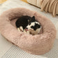 Fluffy Donut-Shaped Pet Bed