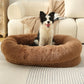 Fluffy Donut-Shaped Pet Bed