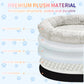 Fluffy Donut-Shaped Pet Bed