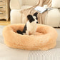Fluffy Donut-Shaped Pet Bed