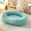 Fluffy Donut-Shaped Pet Bed