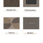 50*80cm Brown Style 3 Geometric Patterns Outdoor Entryway Mat - Non-Slip Welcome Rug for Front Door