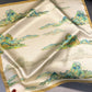 Women's Floral Print Mulberry Silk Scarve
