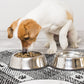 Black And White Pet Feeding Mat 45x60cm - Anti-Slip, Durable Diatom Mud Mat for Dogs and Cats, Easy to Clean