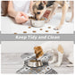 Green And White Pet Feeding Mat 45x60cm - Anti-Slip, Durable Diatom Mud Mat for Dogs and Cats, Easy to Clean