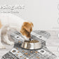 Yellow And White Pet Feeding Mat 50x70cm - Anti-Slip, Durable Diatom Mud Mat for Dogs and Cats, Easy to Clean