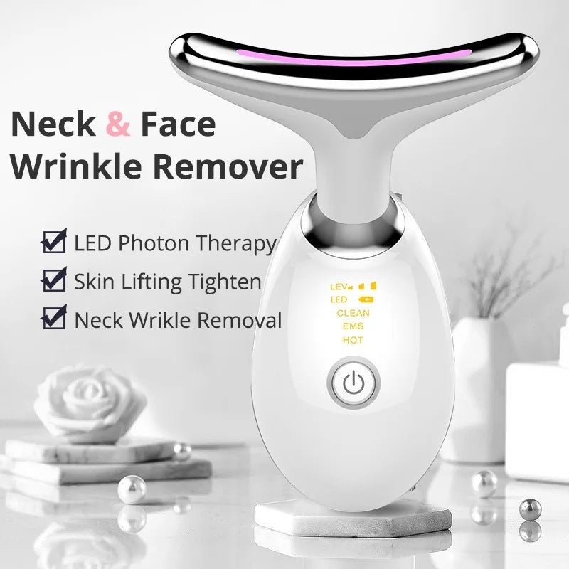 LED Photon Therapy Neck and Face Wrinkle Remover