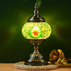 Exotic Mosaic Table Lamp - Handmade Turkish/Moroccan Style with 3-Color LED Lighting