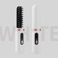 Cordless Hair Straightener Brush - 4000mAh USB-C Rechargeable, 4 Temps, Anti-Scald 3D Comb Design(white)