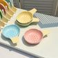Ice Cream Cone Ceramic Slow Feeder Pet Bow